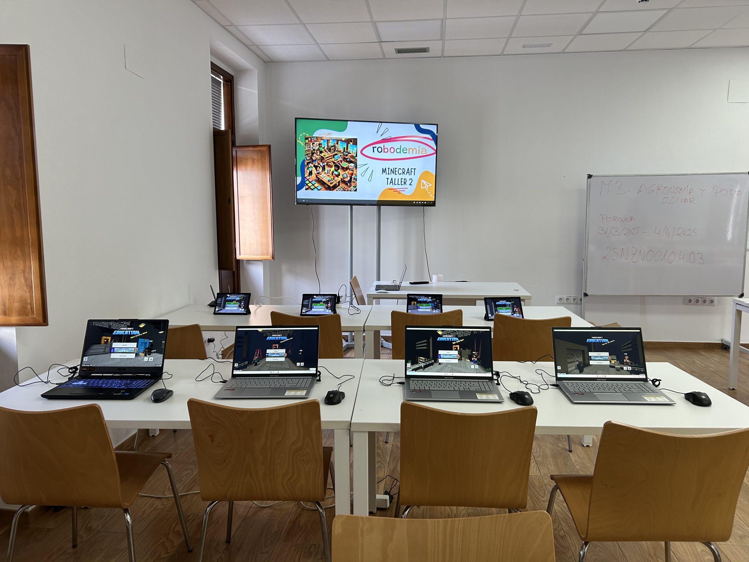 Taller de Minecraft en Porcuna